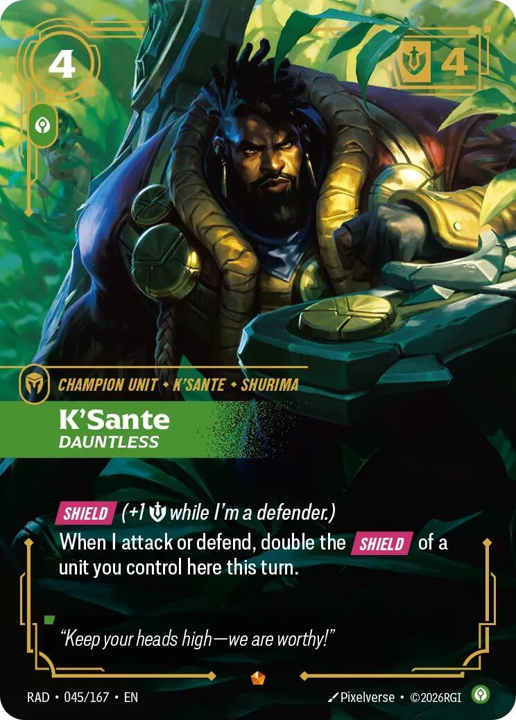 Image for K'Sante, Dauntless - Riftbound: League of Legends Trading Card Game