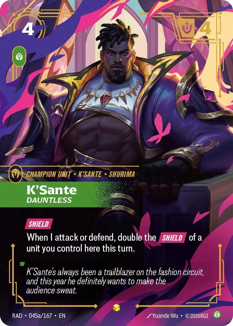 Image for K'Sante, Dauntless (Alternate Art) - Riftbound: League of Legends Trading Card Game