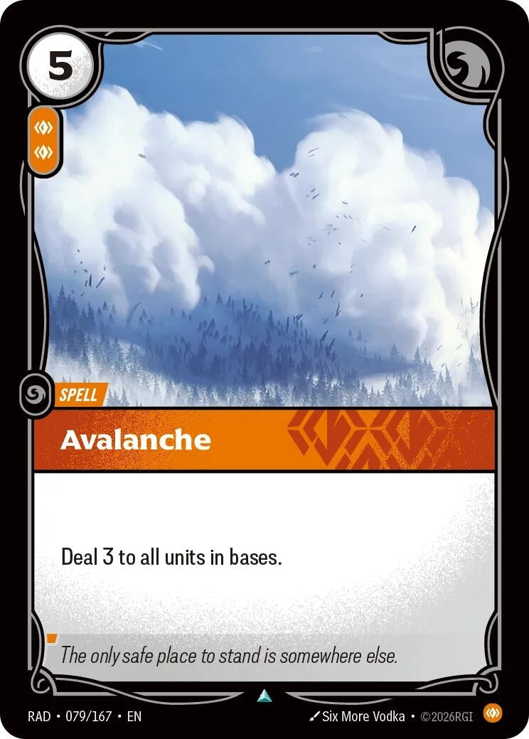 Image for Avalanche - Riftbound: League of Legends Trading Card Game