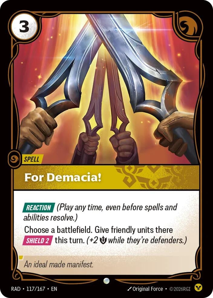 Image for For Demacia! - Riftbound: League of Legends Trading Card Game