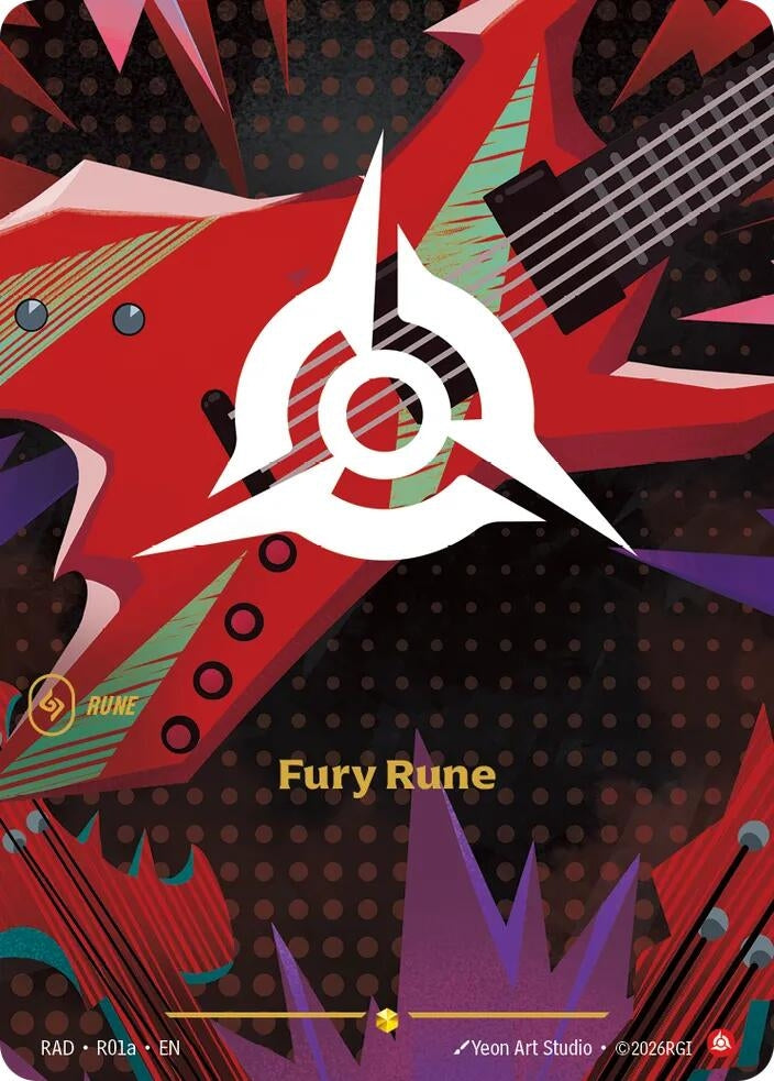 Image for Fury Rune (R01a) - Riftbound: League of Legends Trading Card Game