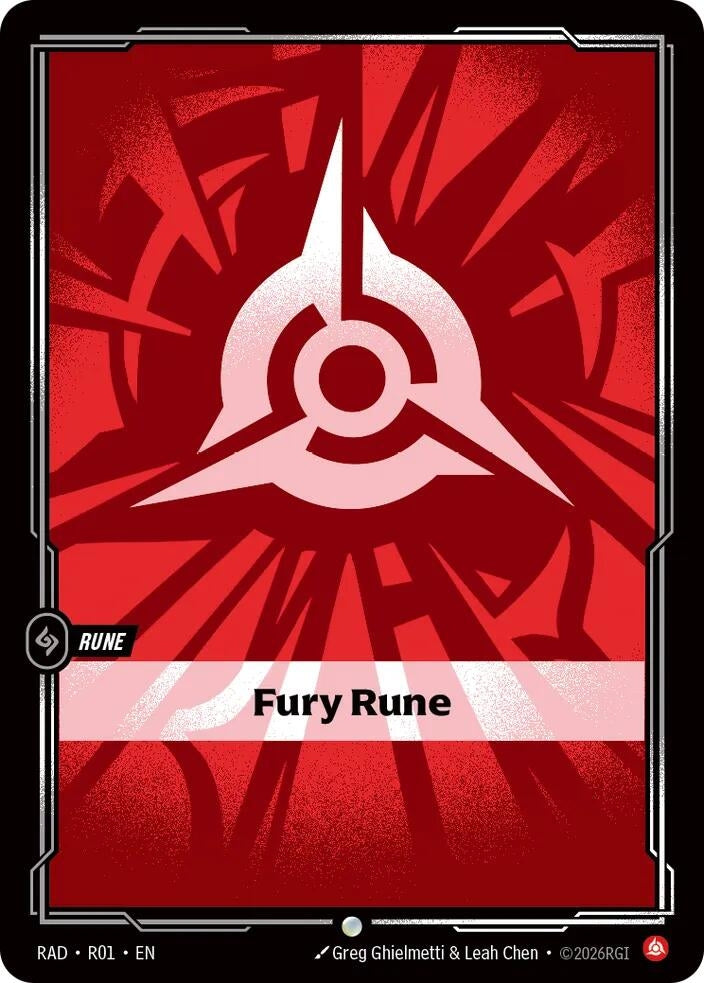 Image for Fury Rune - Riftbound: League of Legends Trading Card Game