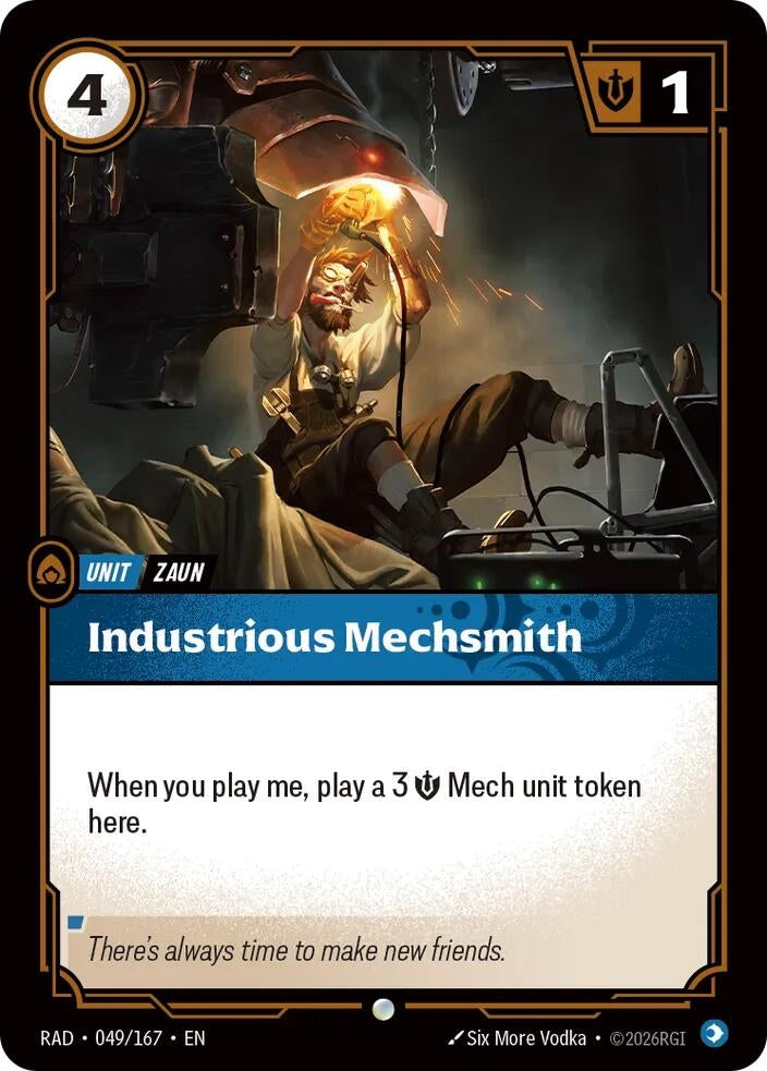 Image for Industrious Mechsmith - Riftbound: League of Legends Trading Card Game