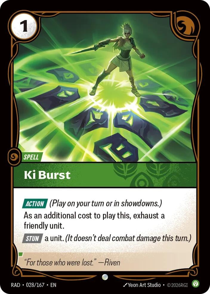 Image for Ki Burst - Riftbound: League of Legends Trading Card Game