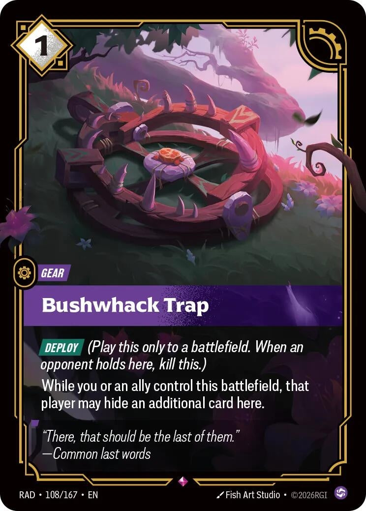 Image for Bushwhack Trap - Riftbound: League of Legends Trading Card Game