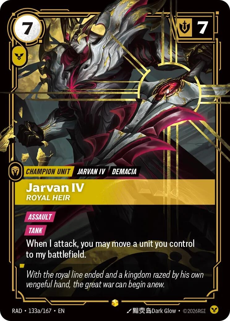 Image for Jarvan IV, Royal Heir (Alternate Art) - Riftbound: League of Legends Trading Card Game