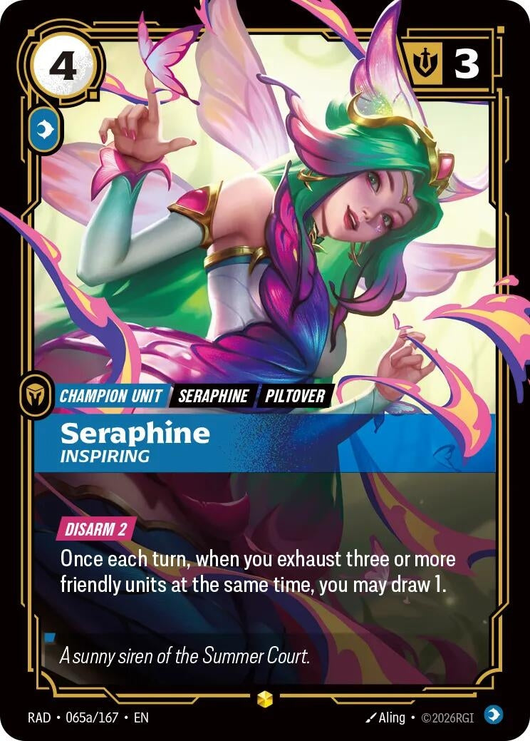 Image for Seraphine, Inspiring (Alternate Art) - Riftbound: League of Legends Trading Card Game