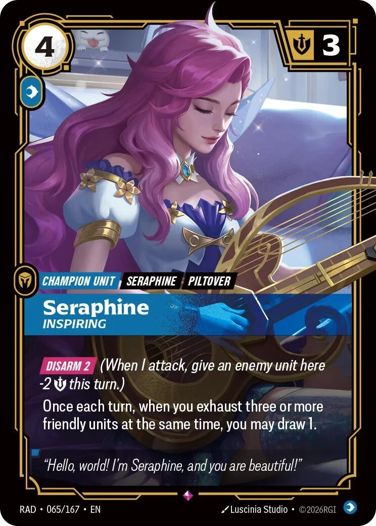 Image for Seraphine, Inspiring - Riftbound: League of Legends Trading Card Game